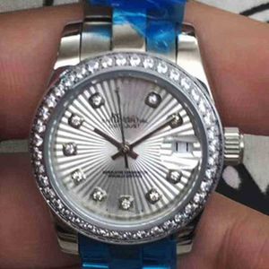 Luxury heren mechanisch horloge automatische dames parelwit ventilator patroon Genève voor mannen Zwitserse polshorloges
