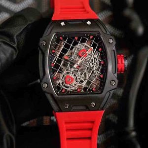Luxe heren mechanisch horloge Zakelijk Vrije tijd Rm27-04 Volautomatische koolstofvezelband Mode Zwitserse bewegingshorloges