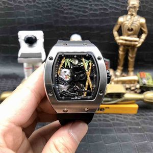 Reloj mecánico de lujo para hombre, Rm26-01 de ocio de negocios, completamente automático, caja de acero fino, cinta de tendencia, relojes de pulsera con movimiento suizo