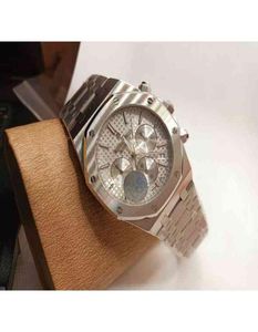 Luxury Mens mécanique montre ES Roya1 0ak 1 1 Fonction chronographe pour les hommes Swiss Es Brand Wrist 3641463