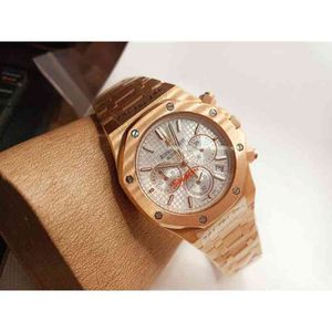 Montre mécanique de luxe pour hommes Es Roya1 0ak 1 1 fonction chronographe pour hommes montre-bracelet de marque suisse Es