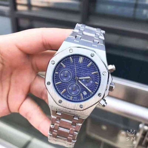 Reloj mecánico de lujo para hombre, movimiento multifuncional clásico de seis pines con reloj de pulsera de marca Swiss Es