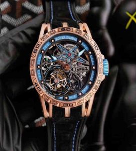 Luxury heren Mechanisch horloge mode premium merk polshorloge Roge Dubui Excalibur King -serie Geneva Watches8865713