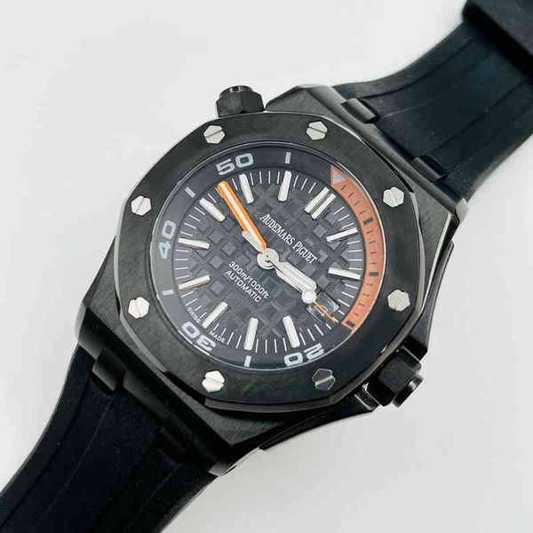 Reloj mecánico de lujo para hombre importado de la serie Movimiento completamente automático 42 3 mm Relojes suizos negros Reloj de pulsera de marca
