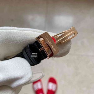 Luxury Mens Mechanical Watch Oak 41 mm de oro rosa 15500 o Cinturón de pulsera Swiss ES