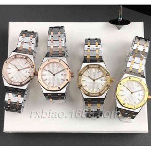 Luxury Mens Mechanical Watch Oak Series Womens 33 mm Rose Gold Diamond Steel Strip 316 Fine se puede hacer Swiss ES Brand Wallwatch
