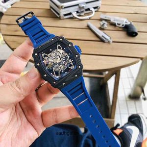 Luxe mechanisch herenhorloge Richa Milles-stijl automatische holle wijzerplaat Zwitserse uurwerkhorloges