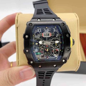 Luxe mechanisch herenhorloge Rm11 03 aangepast horloge automatisch multifunctioneel roestvrij staal mineraalglas polshorloges met Zwitsers uurwerk