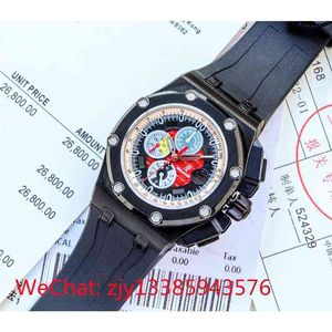 Luxury Mens Mécanical Watch Schumacher 3126 Mouvement entièrement automatique 44 mm Swiss ES Brand Wristwatch