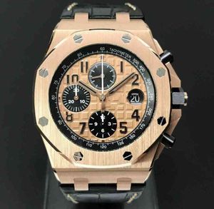 Luxe mechanische herenhorloges Horloges van hoge kwaliteit Offshore 18k Rose Gold-beweging Polssport Datum Es Swiss Es Brand-polshorloge