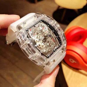 Luxe heren mechanisch horloge Mode klassiek transparant herenhorloge geïmporteerd automatisch mechanisch uurwerk blauw gecoate glazen spiegel