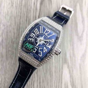 Montre mécanique de luxe pour hommes, Fm Barrel Muller V32, bride incrustée de diamants, Mantianxingke Yacht V45, Quartz automatique pour femmes