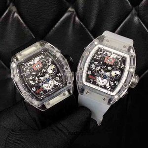 Luxe heren mechanische horloges Richa polshorloge Zakelijk Vrije tijd Rm011 Volautomatische mechanische molen Crystal Case Tape Trend Heren 791S
