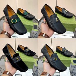 Chaussures de luxe pour hommes, mocassins de styliste en cuir véritable, chaussures de conduite légères et respirantes, antidérapantes, 38-46