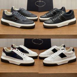 Zapatillas de lujo diseñador de zapatillas de cuero en el centro de cuero negro blanco al aire libre entrenadores bajos talla EU 38-45