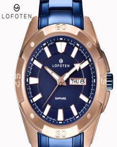 Luxe heren roestvrij staal ocysa rose goud F6505 Dag datum datum datum Waterbestendig vrouwen Japanse kwartshorloge horloges pols8511409