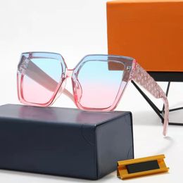 Luxe heren zonnebril designer bril bloem lens zijletter gedrukt occhiali lunette gafas de sol lenzenvloeistof grote vierkante frame tinten met doos en etui