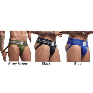 Men de luxe Men de sous-vêtements Men de jock Strap élastique de la hanche élastique soulevant la mode sexy respirante