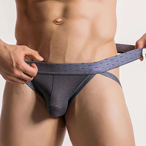 Sous-vêtements pour hommes de luxe sous-porte sous brete brèves sexy basse hauteur brève la sangle de jock string t-back g-string lingerie mâle respirant des tiroirs confortables kecks ojjo