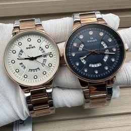 Reloj de cerámica mecánica automática para hombres de lujo Relojes de acero Correa impermeable Sapphire Muñeca luminosa Relojes de 41 mm Reloj de fecha de día para mujeres de alta calidad