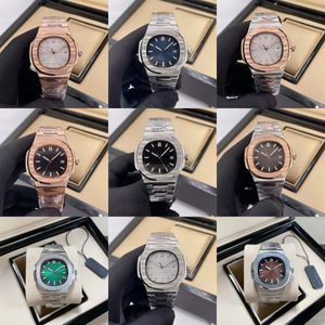 Luxe heren horlogeontwerper Diamond horloges van hoogwaardige boetiek stalen riem horloges voor mannen patek horloge mechanische automatische horloges 40 mm aanpasbaar