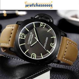 Luxury Mens Watch Designer Top Quality Automatic Watch P.900 Automatic Watch Top Clone Marque véritable Paulareis Lumin Lumin En cuir étanche grand cadran