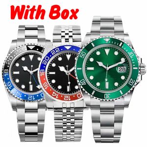 Rol-Watches Mens Watch Designer horloges van hoge kwaliteit 41 mm keramische bezel 2813 Beweging 904L roestvrij staal saffier saffier waterdichte lichtgevende Montre de luxe polshorloge