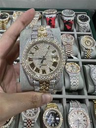 montre homme de luxe pour hommes mouvement designer montres haute qualité diamant montre moissanite montre iced out montre automatique hommes montre luxe mens montres de luxe i93