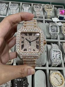 montre homme de luxe pour hommes mouvement designer montres haute qualité diamant moissanite montre montre iced out montre automatique hommes montre luxe mens luxurys montres i49
