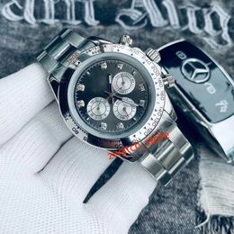 Reloj de lujo para hombre, reloj de movimiento automático de diseñador de alta gama, reloj de acero inoxidable con cristal de zafiro, reloj de diseño con esfera negra, reloj caijiaminwatch boxstrap aaa
