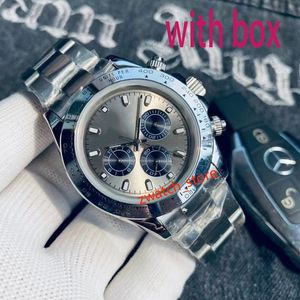 Reloj de lujo para hombre Reloj de movimiento automático de diseño de alta gama Reloj de acero inoxidable con cristal de zafiro Reloj de diseño con esfera negra Reloj caijiaminwatch box reloj aaa