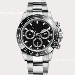 Luxury heren Watch Menwatch Designer kijkt naar beweging van hoge kwaliteit horloges automatische mechanische sport zeshands timer horloges heren 40mm Relojes Montre de Luxe Clock