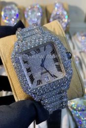 Luxury Mens Watch Moving Watches MenWatch Out Watch Moissanite Watch Wallwatch Automatique Montre Designer Watches for Men Diamond Watch Montre de Luxe 066