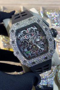 Luxury Mens Watch Move Watchs Menwatch Iced Out Watch Moisanite Watch Wristwatch Automatique Montre Designer Montres pour hommes Diamond Watch Montre de Luxe 064