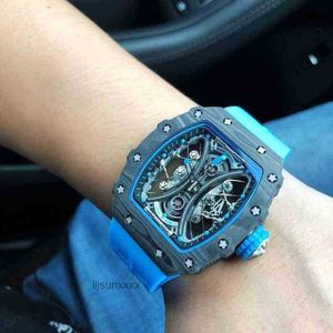 Luxury Mens Watch Richa M Fibre for Men Limited Edition Silicone Sprap Sports Sapphire Mirror Automatic Mechanical Watch Designer Wristproof Wrist Wrists SV8S