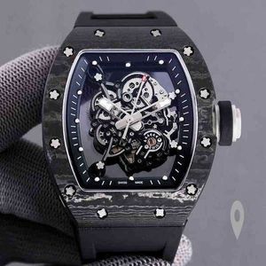 Luxe herenhorloge Richa m Fiber voor heren Limited Edition siliconen band Sport saffierspiegel Automatisch mechanisch horloge Designer waterdichte horloges E53q