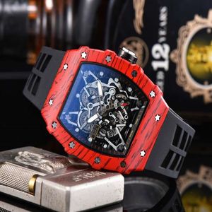 Montre de luxe pour hommes montres 44mm calendrier automatique en caoutchouc montre-bracelet en acier inoxydable Top marque sport montre-bracelet pour hommes cadeau R229n