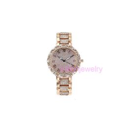 Luxury Mens Watch Femmes Hair raide Fashion Full Diamond Big Side Star Womens Large Steel Quartz Wristwatch