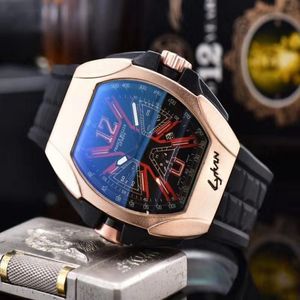 Luxe Heren Horloges Diamond Bezel Rose Goud Zwart Skeleton Dial Automatische Horloges Top relogies voor mannen Zwart Rubber Sport Wa257C