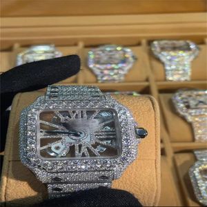 montres de luxe pour hommes moissanite Mosang pierre diamant montre mouvement montres pour hommes TOP montre de luxe montre-bracelet mécanique automa243U