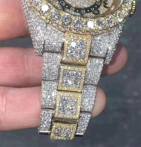 montres de luxe pour hommes moissanite Mosang pierre diamant montre mouvement montres pour hommes TOP montre de luxe montre-bracelet mécanique automatique 904L 1001