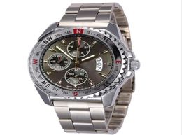 Luxury Mens Watches Mouvement Quartz Chronographe Gray Dial Wrist Wrists F1 Racing Men039s Sport Watch Sport1310072