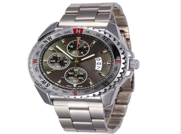 Luxury Mens Watches Movimiento de cuarzo cronógrafo Grey Dial Wristwatches F1 Racing Men039s Sport Watch Sport1310072