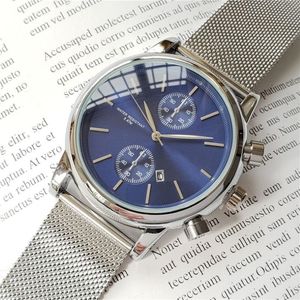 Montres de luxe pour hommes en acier inoxydable montre de patron Japon mouvement à quartz bonne qualité Splash étanche horloge analogique lumineuse décontractée M2048