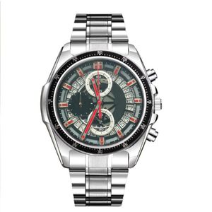 Relojes de lujo para hombre, acero inoxidable, movimiento cronógrafo de cuarzo japonés, relojes de diseño Montre De Luxe, reloj de pulsera para hombre F1 Gift2346