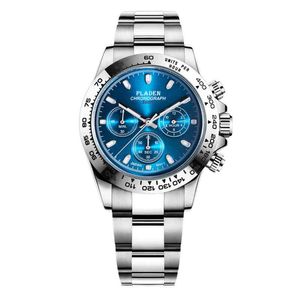 Montres de luxe pour hommes avec bracelet en acier, montre à quartz lumineuse de sport à la mode classique