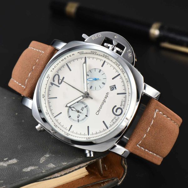 Luxury Mens Watches Top Designers Designers de haute qualité Datejuste 43 mm Five Hands Quartz Watches Imperproof Sports Montre Luxe Montres 218
