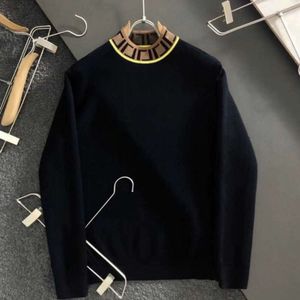 Pull en laine de luxe pour hommes et femmes, pull tricoté avec lettres brodées, manteau Fd de styliste, hiver, sweat à capuche décontracté, 3XL