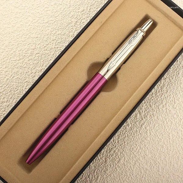 Stylo à bille en métal de luxe, boule automatique à base de solvant, cadeau Commercial, arrivée