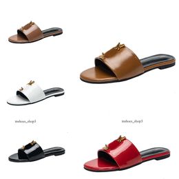 Luxe Metallic Slide Sandalen Designer Slides damesslippers schoenen zomer Mode Brede Platte Slippers Slipper voor Dames met Doos Maat 37-42 designer slippers 11s